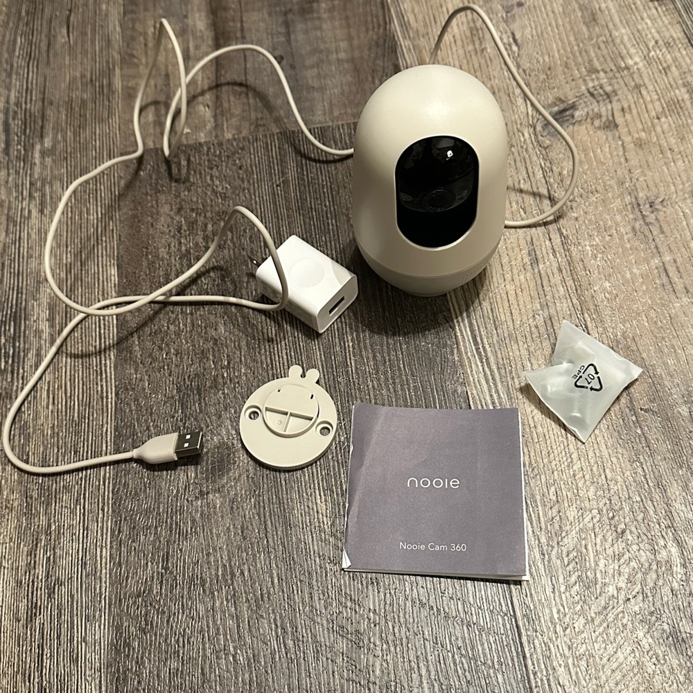 Nookie Cam 360 Security Camera - Cream